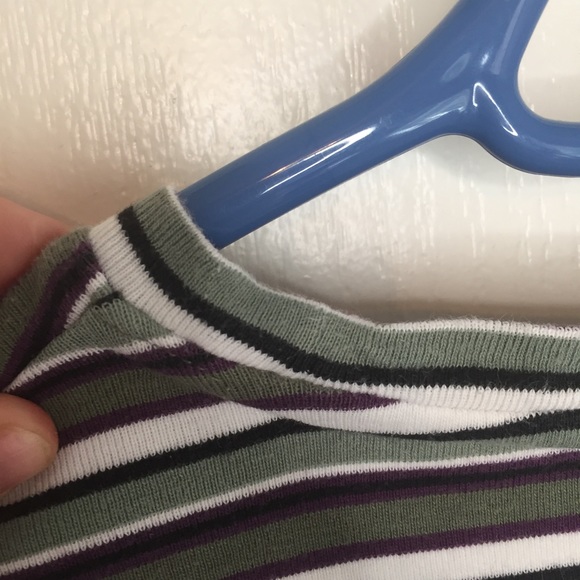 ❤️Northern reflections shirt green and purple striped long sleeve size m - Picture 10 of 11